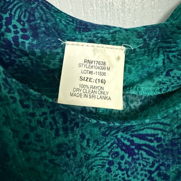 Women’s long sleevless summer dress size 16 - Picture 2 of 4